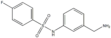 N-[3-(aminomethyl)phenyl]-4-fluorobenzenesulfonamide Struktur