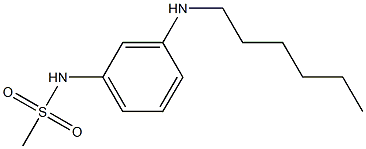 N-[3-(hexylamino)phenyl]methanesulfonamide Struktur