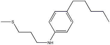 N-[3-(methylsulfanyl)propyl]-4-pentylaniline Struktur