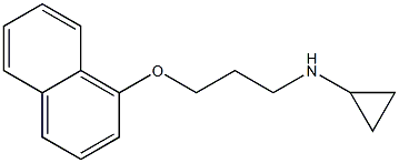 N-[3-(naphthalen-1-yloxy)propyl]cyclopropanamine Struktur