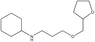 N-[3-(oxolan-2-ylmethoxy)propyl]cyclohexanamine Struktur