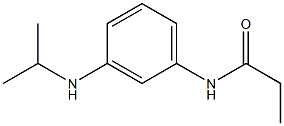 N-[3-(propan-2-ylamino)phenyl]propanamide Struktur