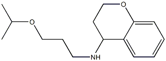 N-[3-(propan-2-yloxy)propyl]-3,4-dihydro-2H-1-benzopyran-4-amine Struktur