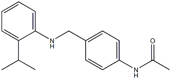 N-[4-({[2-(propan-2-yl)phenyl]amino}methyl)phenyl]acetamide Struktur