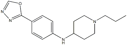 N-[4-(1,3,4-oxadiazol-2-yl)phenyl]-1-propylpiperidin-4-amine Struktur