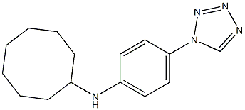 N-[4-(1H-1,2,3,4-tetrazol-1-yl)phenyl]cyclooctanamine Struktur