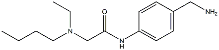 N-[4-(aminomethyl)phenyl]-2-[butyl(ethyl)amino]acetamide Struktur