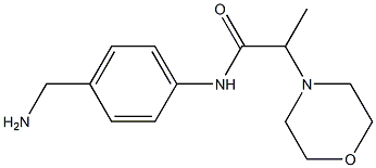 N-[4-(aminomethyl)phenyl]-2-morpholin-4-ylpropanamide Struktur