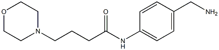 N-[4-(aminomethyl)phenyl]-4-morpholin-4-ylbutanamide Struktur