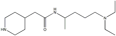 N-[4-(diethylamino)-1-methylbutyl]-2-piperidin-4-ylacetamide Struktur