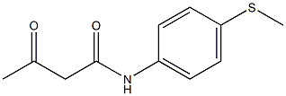 N-[4-(methylsulfanyl)phenyl]-3-oxobutanamide Struktur