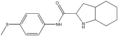 N-[4-(methylthio)phenyl]octahydro-1H-indole-2-carboxamide Struktur