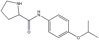 N-[4-(propan-2-yloxy)phenyl]pyrrolidine-2-carboxamide Struktur