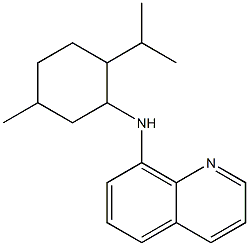 N-[5-methyl-2-(propan-2-yl)cyclohexyl]quinolin-8-amine Struktur