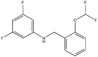 N-{[2-(difluoromethoxy)phenyl]methyl}-3,5-difluoroaniline Struktur