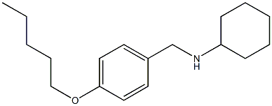 N-{[4-(pentyloxy)phenyl]methyl}cyclohexanamine Struktur