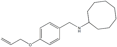 N-{[4-(prop-2-en-1-yloxy)phenyl]methyl}cyclooctanamine Struktur