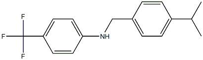 N-{[4-(propan-2-yl)phenyl]methyl}-4-(trifluoromethyl)aniline Struktur