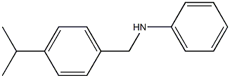 N-{[4-(propan-2-yl)phenyl]methyl}aniline Struktur