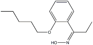 N-{1-[2-(pentyloxy)phenyl]propylidene}hydroxylamine Struktur