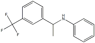 N-{1-[3-(trifluoromethyl)phenyl]ethyl}aniline Struktur