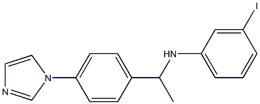 N-{1-[4-(1H-imidazol-1-yl)phenyl]ethyl}-3-iodoaniline Struktur