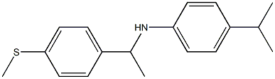 N-{1-[4-(methylsulfanyl)phenyl]ethyl}-4-(propan-2-yl)aniline Struktur