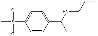 N-{1-[4-(methylsulfonyl)phenyl]ethyl}-N-propylamine Struktur