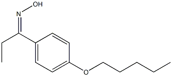 N-{1-[4-(pentyloxy)phenyl]propylidene}hydroxylamine Struktur