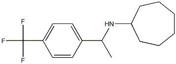 N-{1-[4-(trifluoromethyl)phenyl]ethyl}cycloheptanamine Struktur