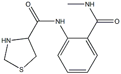 N-{2-[(methylamino)carbonyl]phenyl}-1,3-thiazolidine-4-carboxamide Struktur