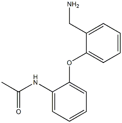 N-{2-[2-(aminomethyl)phenoxy]phenyl}acetamide Struktur