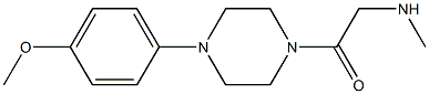 N-{2-[4-(4-methoxyphenyl)piperazin-1-yl]-2-oxoethyl}-N-methylamine Struktur