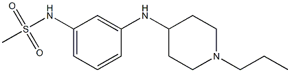 N-{3-[(1-propylpiperidin-4-yl)amino]phenyl}methanesulfonamide Struktur