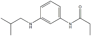 N-{3-[(2-methylpropyl)amino]phenyl}propanamide Struktur