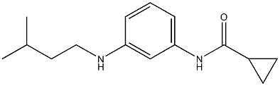 N-{3-[(3-methylbutyl)amino]phenyl}cyclopropanecarboxamide Struktur