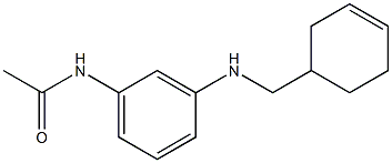 N-{3-[(cyclohex-3-en-1-ylmethyl)amino]phenyl}acetamide Struktur