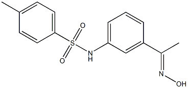 N-{3-[1-(hydroxyimino)ethyl]phenyl}-4-methylbenzene-1-sulfonamide Struktur