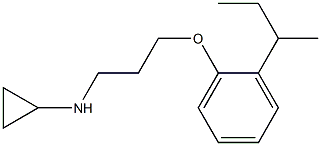 N-{3-[2-(butan-2-yl)phenoxy]propyl}cyclopropanamine Struktur