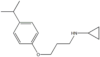 N-{3-[4-(propan-2-yl)phenoxy]propyl}cyclopropanamine Struktur