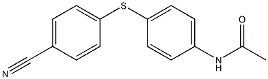 N-{4-[(4-cyanophenyl)sulfanyl]phenyl}acetamide Struktur