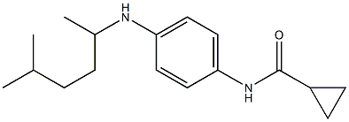 N-{4-[(5-methylhexan-2-yl)amino]phenyl}cyclopropanecarboxamide Struktur