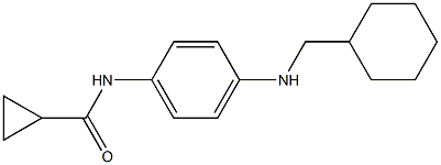 N-{4-[(cyclohexylmethyl)amino]phenyl}cyclopropanecarboxamide Struktur