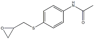 N-{4-[(oxiran-2-ylmethyl)sulfanyl]phenyl}acetamide Struktur