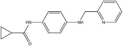 N-{4-[(pyridin-2-ylmethyl)amino]phenyl}cyclopropanecarboxamide Struktur