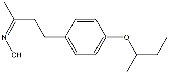 N-{4-[4-(butan-2-yloxy)phenyl]butan-2-ylidene}hydroxylamine Struktur