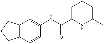 N-2,3-dihydro-1H-inden-5-yl-6-methylpiperidine-2-carboxamide Struktur