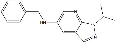 N-benzyl-1-(propan-2-yl)-1H-pyrazolo[3,4-b]pyridin-5-amine Struktur