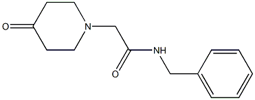 N-benzyl-2-(4-oxopiperidin-1-yl)acetamide Struktur