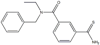 N-benzyl-3-carbamothioyl-N-ethylbenzamide Struktur